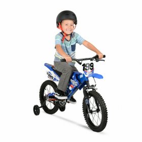 Hyper Bicycles 16" Nitro Circus Motobike for Kids, Blue, Unisex